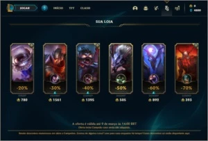 Conta Ouro 3 com 3 Skins e 22 Champs ( Sem email confirmado - League of Legends LOL