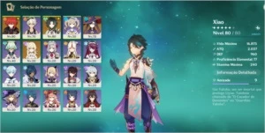 Conta AR 48, com XIAO, DILUC, MOna + tumulo e Baal garantida - Genshin Impact