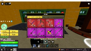 Vendo esse Kit de 2 contas de blox fruits full e gamepass - Roblox