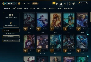 Bronze 3 com 55 Champs e 4 Skins - League of Legends LOL