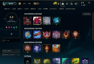 Bronze 3 com 55 Champs e 4 Skins - League of Legends LOL