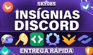 DISCORD INSÍGNIAS DEVELOPER + CAÇADOR DE MISSÃO + HYPESQUAD+