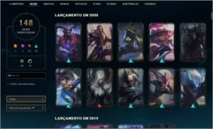 Conta Unranked Lv 309 ALL Champions - League of Legends LOL