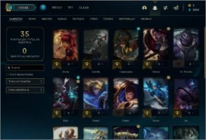 CONTA LOL PLATINA 4 DIVERSAS SKINS - League of Legends