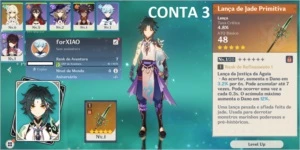 5 ⭐ LANÇA DE JADE PRIMITIVA A lança do XIAO! - Genshin Impact