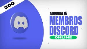 Discord 300 Membros Online - Redes Sociais
