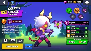 Conta Com 28K E Skins Raras | 8-Bit Vírus| Colette Trixie - Brawl Stars