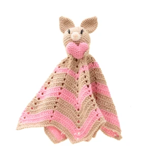 Naninha Coelho Rosa Coração Amigurumi - Artesanato e Personalizados