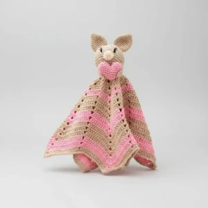 Naninha Coelho Rosa Coração Amigurumi - Artesanato e Personalizados