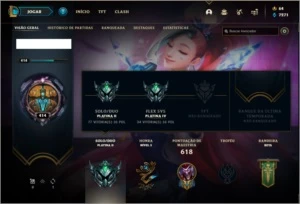 Conta platina 2 com TODOS os champs e 90 skins MAIN TOP / JG - League of Legends LOL