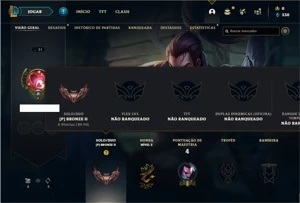 Conta bronze 2 com 28 Champs e 1 Skins + 10 Fragmentos - League of Legends LOL