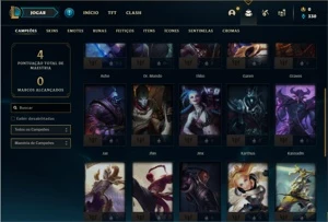 Conta bronze 2 com 28 Champs e 1 Skins + 10 Fragmentos - League of Legends LOL