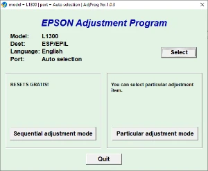 Reset Epson Almofadas com Tinta Cheia - L1300 - Outros