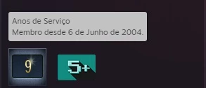 Steam 18 Anos de Serviço 7 digitos + Medalhas - Counter Strike CS