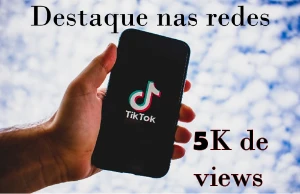 5 k de visualizações TIKTOK tik tok - Redes Sociais