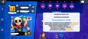 Conta Colecão / 93 Brawlers / Muitas Skins Rarissimas - Brawl Stars