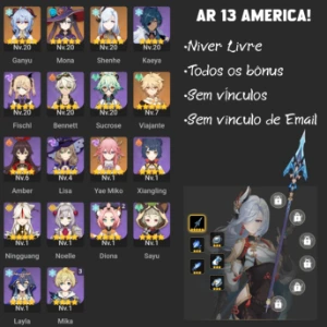 Shenhe + Assinatura, Ganyu, Yae etc ar 13 - Genshin Impact