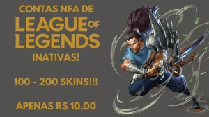 Contas Lol Nfa Inativas (100 - 200 Skins!) - League of Legends
