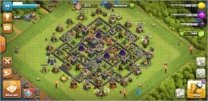 CV 9 Full, indo pro 10 + 500 gemas + skin Rei BB Natalino - Clash of Clans