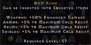 Ohm Rune - Diablo 2 Resurrected Itens - Blizzard