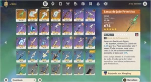 AR 52 CHILDE C1, VENTI, JEAN E 4 ARMAS 5* - Genshin Impact