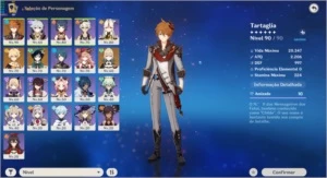 AR 52 CHILDE C1, VENTI, JEAN E 4 ARMAS 5* - Genshin Impact