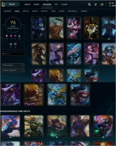 Conta de LOL 76 skins plat 2 | Valorant Incluso! - League of Legends