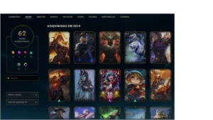 Conta Ouro 1 - 96 Personagens - 65 Skins - League of Legends LOL