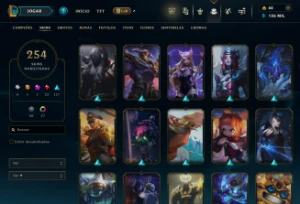 Conta Lol, 254 Skins, Lvl 442, Todos Campeões Liberados - League of Legends