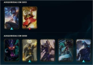 Conta league of legends platina 3, 47 skins LOL