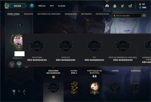 Conta Unranked com 26 Champs e 9 Skins ( 1 Ultimate ) - League of Legends LOL