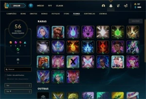 Conta Unranked com 26 Champs e 9 Skins ( 1 Ultimate ) - League of Legends LOL