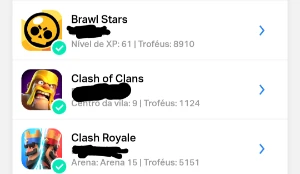 Vendo conta de Clash Royale e Brawl Stars