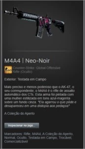 M4A4 | Neo-Noir FT - Counter Strike CS