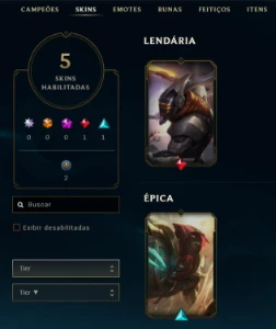 Conta Handlevel Nv 45 / 5 Skins / 29 Campeões / Full Acesso - League of Legends LOL