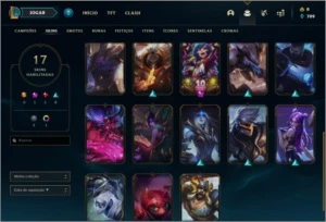 Conta Platina 1 com 49 champs e 17 skins (24 PDL) - League of Legends LOL
