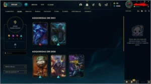 Conta Mestre, 63% Winrate, Nivel 48, 30 Campeões, 9 skins - League of Legends LOL