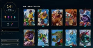 Conta Platina1/Borda Diamante/todos campeoes/241Skins. - League of Legends LOL