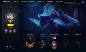 Conta League of Legends Level 308 Ouro IV LOL