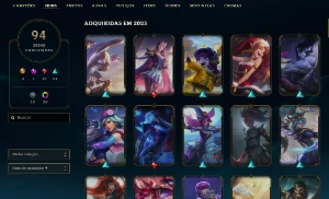 Conta League of Legends Level 308 Ouro IV LOL