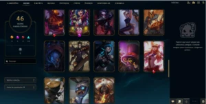 Conta de LOL Unraked com 46 skin 122 Champs - League of Legends