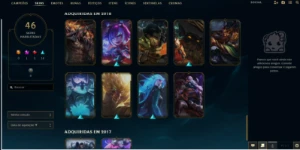 Conta de LOL Unraked com 46 skin 122 Champs - League of Legends