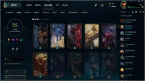 Conta Ouro com varias skins! - League of Legends LOL