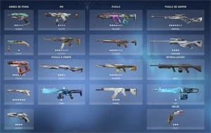 Conta valorant com muitas skins radiant