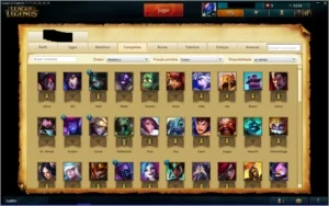 Conta De League Of Legends,50 skins,icones Raros LOL