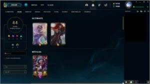 CONTA LOL OURO3 • 62 CHAMP + 44 SKIN 9770 RP - League of Legends