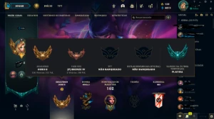 Conta Ouro 2 Mmr De Platina Já Com Rp E Tds Os Dados - League of Legends LOL