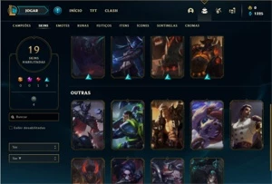 Conta Bronze 2 com 58 Champs e 19 Skins + 1 Fragmento - League of Legends LOL