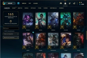 Conta Bronze 2 com 58 Champs e 19 Skins + 1 Fragmento - League of Legends LOL