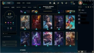 CONTA SMURF NO SERVIDOR NA - 47 SKINS (2 PRESTÍGIO) - League of Legends LOL